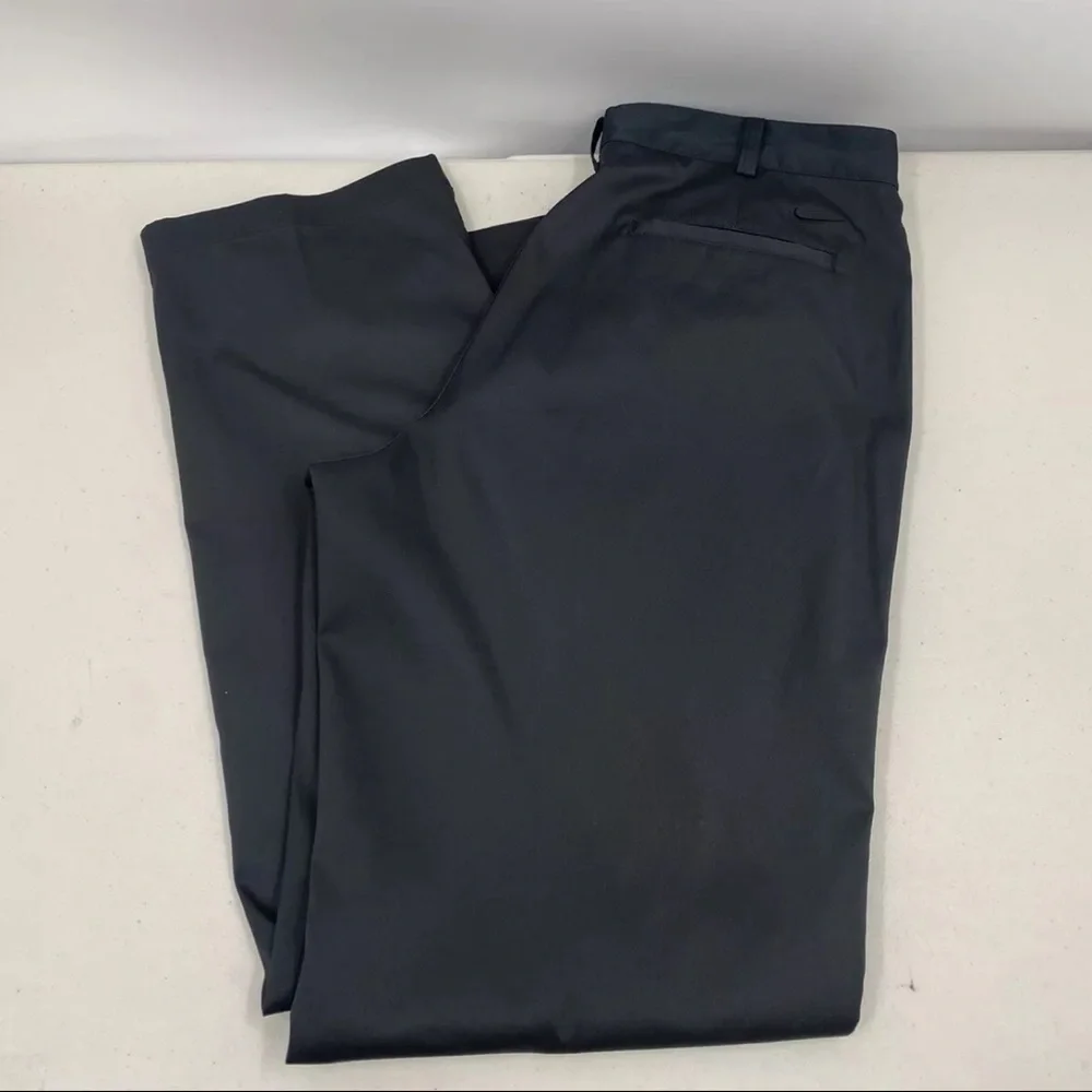 Nike Victory Golf Tour Men's Performance Black Flat Front Pants Drifit 36x32